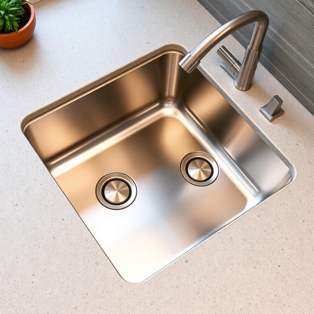 Handmade undermount stainless steel sink